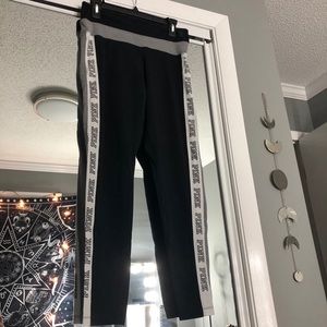 Black Stripped Leggings